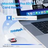 Atminties kortelė Usb c sd kortelių skaitytuvas, skirtas iphone 15, 104 mb/s usb c 3.0 sd kortelių skaitytuvas 2 tb talpos, 2 viename micro sd į type c adapteris kameros atminties kortelių skaitytuvas su dviguba jungtimi, skirtas sdhc sdxc tf uhs-i kortelėms, skirtas mac/n