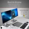 Usb-c stotelė su aktyviu aušinimu, 2x 4k ekranai, Ethernet