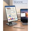 Usb c stovo tipo šakotuvas, 9-in-1 adapteris, skirtas ipad pro m4 m2 13 12.9 11 colių doko stotis sulankstoma su 4k 60hz hdmi, rj45 gigabit ethernet, sd/tf kortelių skaitytuvu, 3 usb 3.0, 3.5 mm audio, ipad air