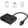 Usb c xqd kortelių skaitytuvas, 5 gbps didelės spartos kelių kortelių skaitytuvas, flash atminties kortelių skaitytuvas su led darbo ekranu, suderinamas su usb 3.0/2.0, plug and play