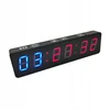 Usb chronometras akumuliatorius treniruoklių salės laikmatis led treniruotės colck mėlynas raudonas numeris