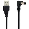 Usb į Dc 5.5x2.1mm 90° kampu įkrovimo laidas, 100cm