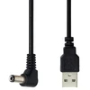 Usb į Dc 5.5x2.1mm 90° kampu įkrovimo laidas, 100cm