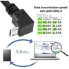 Usb į Micro Usb Kampinis Kabelis, 0.1m
