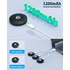 Usb įkraunamas led prožektorius su nuotolinio valdymo pulteliu, belaidis led apšvietimas vitrinoms su laikmačio funkcija, apšvietimas po spintele, spintelių apšvietimas, magnetinis šviestuvas su atminties funkcija (juodas, 6 vnt., 3