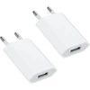 Usb įkroviklis, 2 vnt. įkroviklio maitinimo šaltinis 5v 1a, maitinimo šaltinis suderinamas su phone xs max xr x 8 7 6 6s 5s plus, pad mini, pod