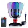 Usb Kondensatorinis Mikrofonas su Led, žaidimams ir transliacijoms