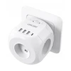 Usb lizdas Lencent su 4 lizdais, 3 usb, 1 tipo c prievadas, įkroviklis