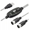 Usb Midi adapterio kabelis 5 kontaktų Din įvesties-išvesties jungtis su Led indikatoriumi