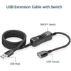 Usb prailginimo laidas su jungikliu 3m