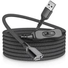 Usb prailginimo laidas su jungikliu 3m