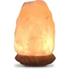 Usb roko druskos usb lempa – 100 % autentiška natūrali himalajų druska iš pakistano druskos kalnagūbrio – rankomis raižyta – medinis pagrindas – usb maitinimo kabelis – apie 500g – Zen'light