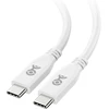Usb4 kabelis 40gbps, 8k vaizdo, 240w įkrovimo, 0.8m, baltas