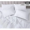 Utopia Bedding Karališkos pagalvės užvalkalai - 12 vnt. pakuotė - uždaras užsegimas - minkštas šlifuotas mikropluošto audinys - atsparūs susitraukimui ir blukimui karališko dydžio pagalvių užvalkalai 50 x 100 cm (balti)