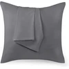Utopia Bedding - pagalvėlės užvalkalas 60 x 60 cm, 2 vnt. rinkinys - pagalvės užvalkalas 60 x 60 cm, 100% šlifuota mikropluošto medžiaga su užlenkiamu užsegimu - raukšlėms, blukimui ir purvui atsparus pagalvėlių užvalkalai 60 x 60 cm - pilkas