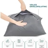 Utopia Bedding - pagalvėlės užvalkalas 60 x 60 cm, 2 vnt. rinkinys - pagalvės užvalkalas 60 x 60 cm, 100% šlifuota mikropluošto medžiaga su užlenkiamu užsegimu - raukšlėms, blukimui ir purvui atsparus pagalvėlių užvalkalai 60 x 60 cm - pilkas