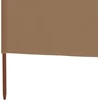 Uždanga nuo vėjo, 6 plokštės, taupe sp., 800x80cm, audinys