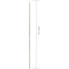 Uždangos nuo saulės stulpas, 250cm, galvanizuotas plienas