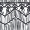 Užuolaida, antracito, 140x240cm, medvilnė, makrame stiliaus