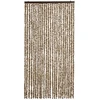 Užuolaida nuo vabzdžių, smėlio ir ruda, 100x220cm šenilis