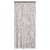 Užuolaida nuo vabzdžių, taupe ir balta, 90x220cm, šenilis