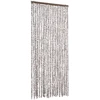Užuolaida nuo vabzdžių, taupe ir balta, 90x220cm, šenilis