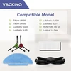 Vacking atsarginės dalys, suderinamos su Lubluelu Sl60d, Tikom L9000, Honor Q6 Se, Laresar L6 Nex, Medion X20 Sw+ priedais, 2 pagrindiniai šepečiai, 8 šoniniai šepečiai, 6 Hepa filtrai, 6 šluostės