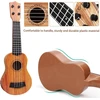 Vaikiška gitara, 44 cm mini gitara, ukulele vaikams, gitara vaikams su 4 reguliuojamomis stygomis, ukulele gitaros žaislas mažyliams, pradedantiesiems, berniukams, mergaitėms, žaislinė gitara (44 cm)