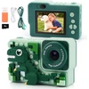 Vaikiška kamera, vaikų diena, atgal į mokyklą, gimtadienio dovanos berniukams 3 4 5 6 8 7 9 10 11 12 metų, 32 gb 1080p hd skaitmeninė kamera, berniukų kamera, dinozauras vaikiškas žaislas