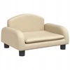Vaikiška kreminė sofa 50x40x30cm - minisofa vaikams