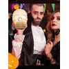 Vaikiška naktinė lemputė, usb įkraunama spalvinga kaukolės galvos pliaukštelėjimo lempa su nuotolinio valdymo naktine lempute, halloween led kaukolės šviesos baro stalo dekoracijos šauni gimtadienio staigmena dekoratyvinė dovana