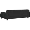 Fotelis Vaikiška sofa, juodos spalvos, 90x53x30cm, aksomas