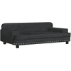 Fotelis Vaikiška sofa, juodos spalvos, 90x53x30cm, aksomas