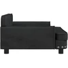 Fotelis Vaikiška sofa, juodos spalvos, 90x53x30cm, aksomas