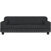 Fotelis Vaikiška sofa, juodos spalvos, 90x53x30cm, aksomas