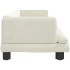 Fotelis Vaikiška sofa, kreminės spalvos, 80x45x30cm, aksomas