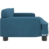 Fotelis Vaikiška sofa, mėlynos spalvos, 70x45x30cm, aksomas
