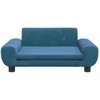 Fotelis Vaikiška sofa, mėlynos spalvos, 70x45x33cm, aksomas