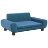 Fotelis Vaikiška sofa, mėlynos spalvos, 70x45x33cm, aksomas