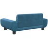 Fotelis Vaikiška sofa, mėlynos spalvos, 70x45x33cm, aksomas