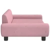 Fotelis Vaikiška sofa, rožinės spalvos, 100x54x33cm, aksomas