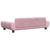 Fotelis Vaikiška sofa, rožinės spalvos, 100x54x33cm, aksomas