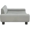 Fotelis Vaikiška sofa, šviesiai pilkos spalvos, 100x54x33cm, aksomas