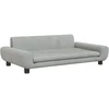 Fotelis Vaikiška sofa, šviesiai pilkos spalvos, 100x54x33cm, aksomas