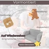 Fotelis Vaikiška sulankstoma sofa-lova su pledo, pilkai