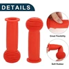 Vaikiškos dviračio vairo rankenos 110 mm, minkštos, oranžinės, 1 pora