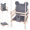 Vaikiškos sūpynės namams Bear 3in1 - Graphite - dovana
