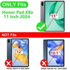 Vaitasy dėklas, skirtas Honor Pad X8a 11 colių 2024 verslui, Pu odinis apsauginis planšetinio kompiuterio dėklas, skirtas Honor Pad X8a su kortelių lizdu, rožinio aukso spalvos