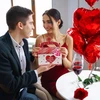 Valentino dienos dovanų dėžutės, raudonos širdelės, 4 vnt. (12)