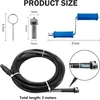 Vamzdžių valymo spiralė, kanalizacijos valymo spiralė, kanalizacijos vamzdžių valymo spiralė su 3 metrų galvutės spyruokle + jungtis + rankena, daugiafunkcis vamzdžių valymo velenas, labai efektyvus vamzdžių valiklis